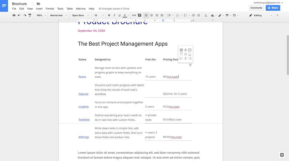 keyboard shortcut for insert row google sheets mac